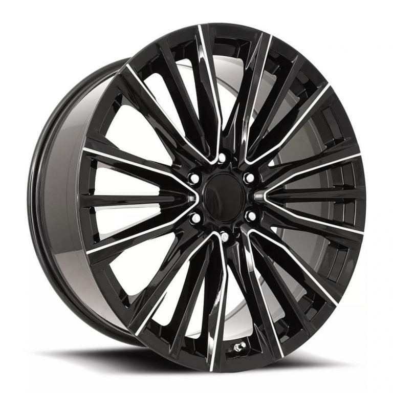 FR205-2290-6lug-Gloss-BlackBall-Milled-13-Cadillac-V-18-Spoke-factory-reproductions-wheels-rims-std-hr – WEB IMAGE